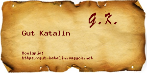 Gut Katalin névjegykártya